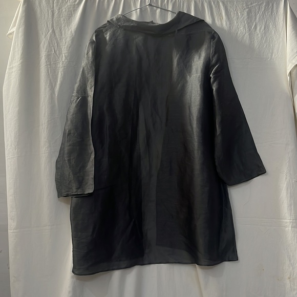 Eileen Fisher Stylish And Fancy Grey Coat - Picture 3 of 3